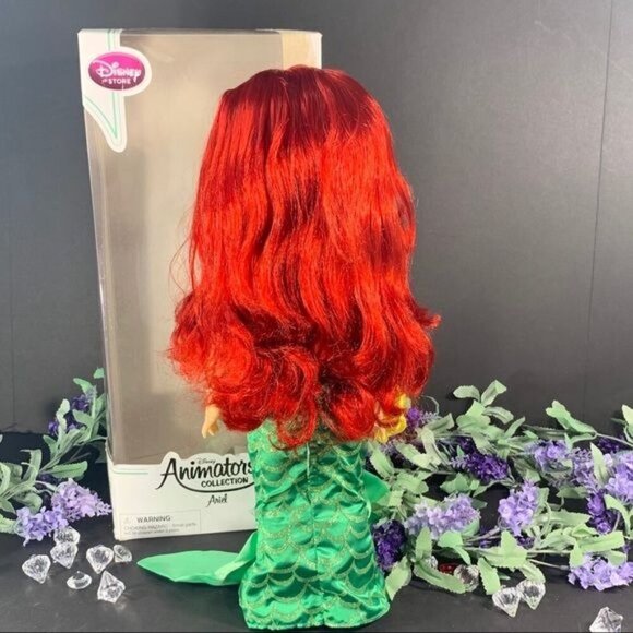 Disney Little Mermaid Ariel Doll Animators Collection Flounder Fish Doll Toy - Picture 4 of 9